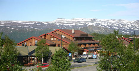 Bildet viser et hotell på Beitostølen.